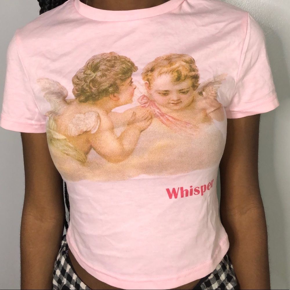 “Whisper” Pink Crop Top